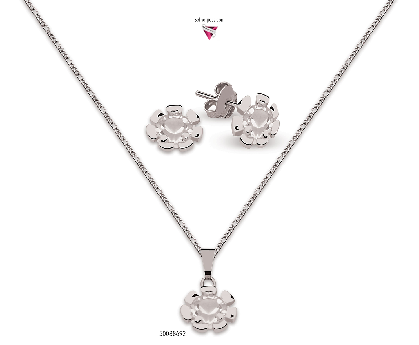 Conjunto Girasoles  Plata