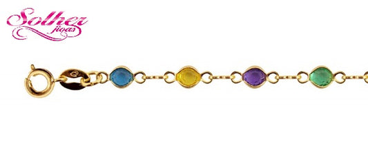 Pulsera Arcoiris  Gold.
