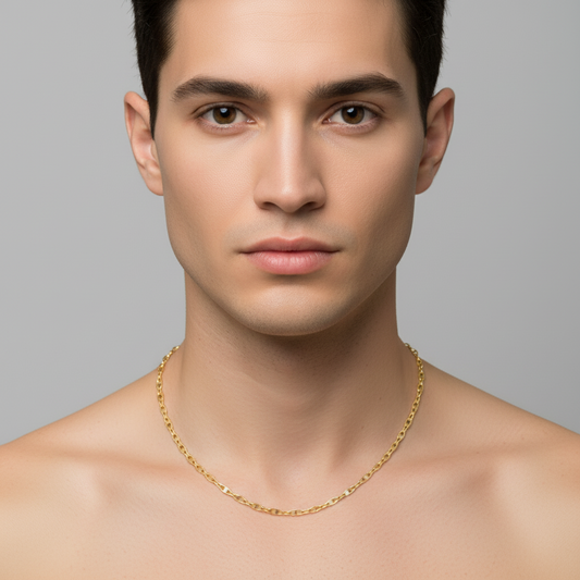cadena ancla 2mm Tres ORO Gold.-