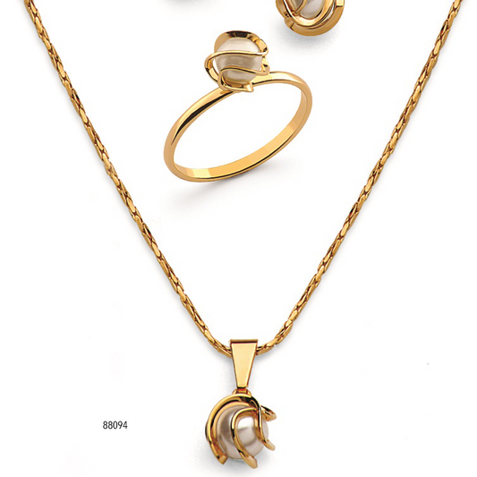 Conjunto Perla Enrule Gold.