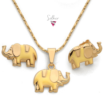 Conjunto Elefante Black Gold.