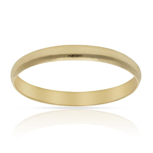 Alianza LISA con cantos cuadrados. 100% Oro de 18 Kilates  C/u