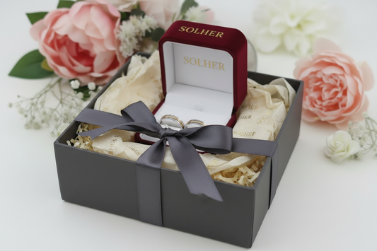Alianzas Hilos de Amor  Dos Oro Blanco Y Rosa  100% Oro de 18 kilates.