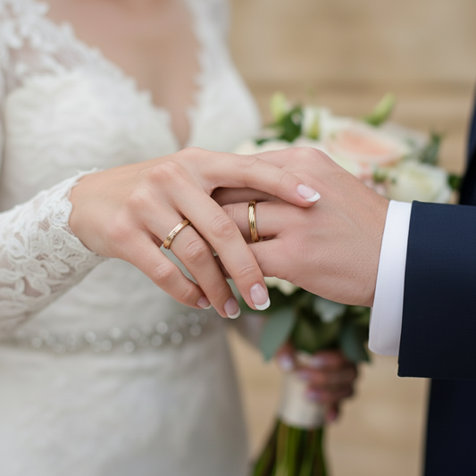 Alianza Tallada. 100% Oro de 18 Kilates  C/u