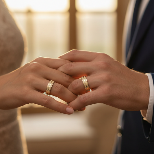 Alianza tallada acabado con Relieve