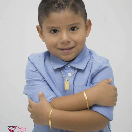 Pulsera Unisex para Niños Personalizable Tejido cubano .