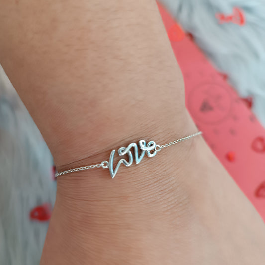 Pulsera LOVE plata