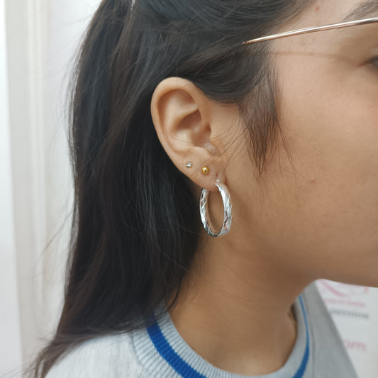 Argollas zitzac T.L Plata