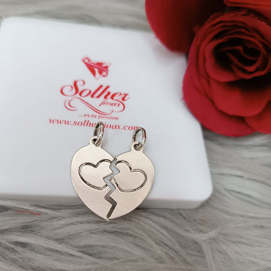 Colgante Corazón 💞💔 personalizado plata