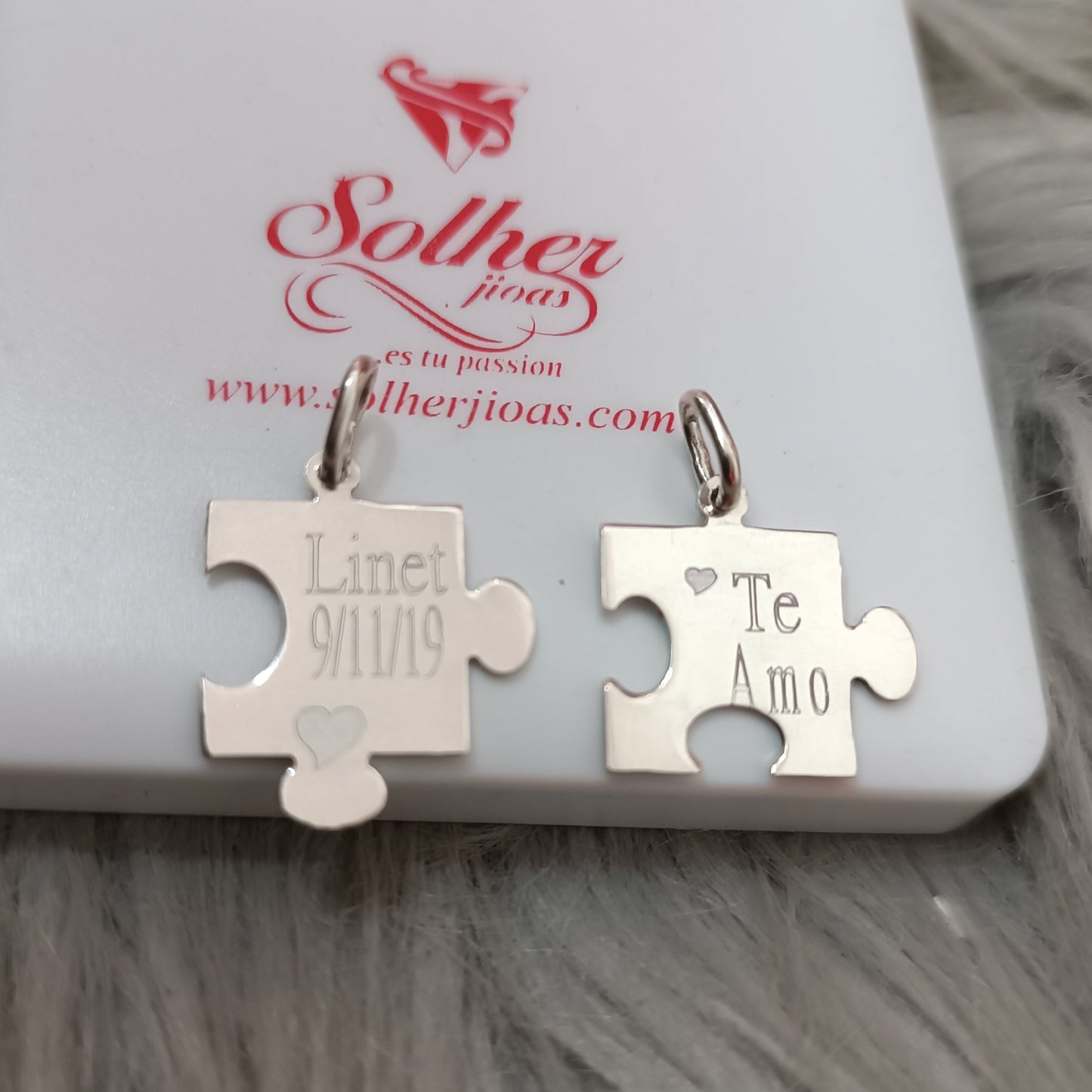 Colgante Rompecabezas 🧩 a Personalizar Plata