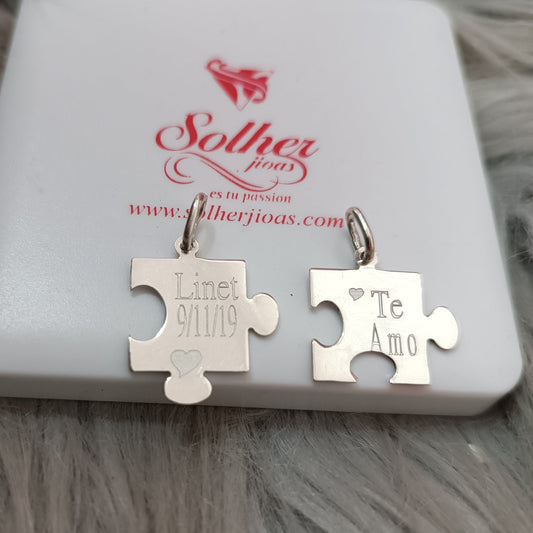 Colgante Rompecabezas 🧩 a Personalizar Plata