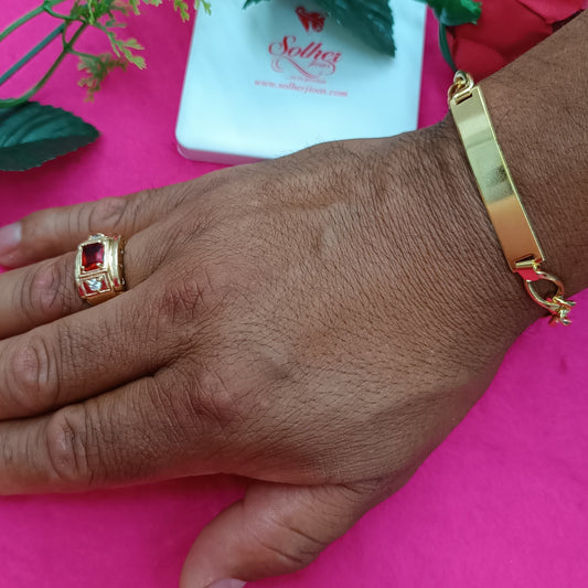 Anillo rubí Hombre