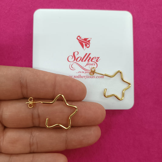 Argollas Estrella ⭐ Gold