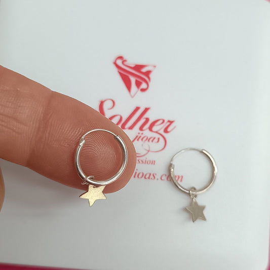 Argollas con Aletorio ⭐estrella Plata