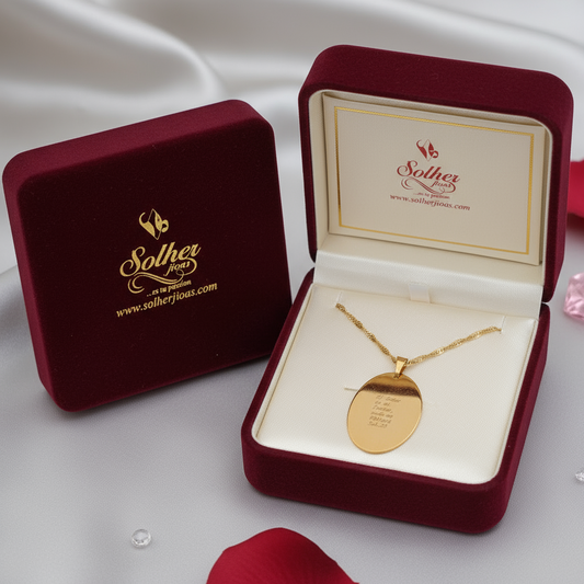 Cadena con Colgante personalizado 18 años Gold.