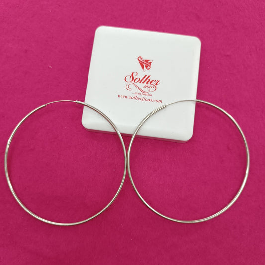 Argollas Zaray  XXL plata