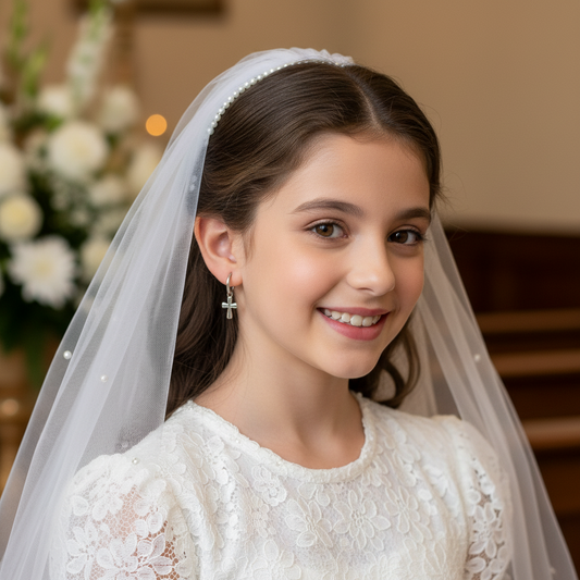 Argollas Aleatorio Cruz Plata