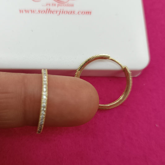 Argollas Dalia con circonitas finas Gold