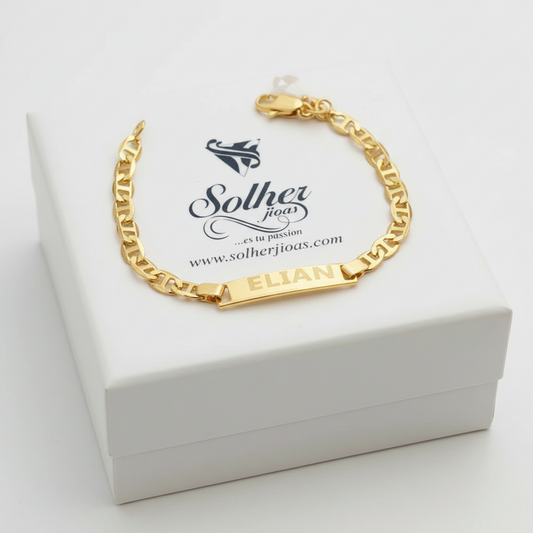 Pulsera Personalizada unisex Gold.
