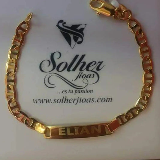 Pulsera Personalizada unisex Gold.