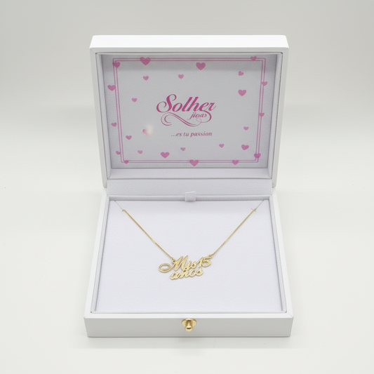 Gargantilla Mis 15 años Gold.