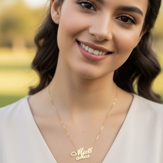 Gargantilla Mis 18 años Gold.