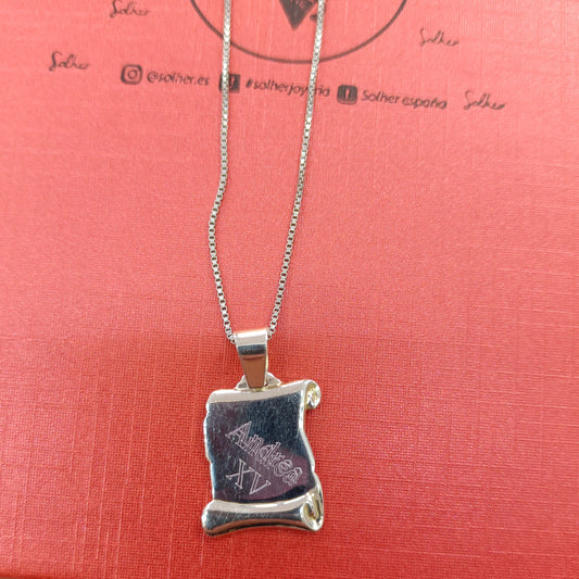 Colgante personalizado plata