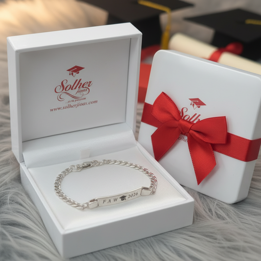 Pulsera graduación 🎓 Personalizo Plata