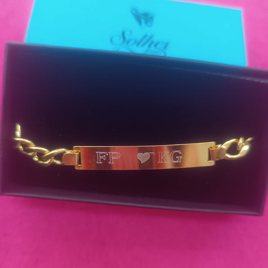 Pulsera personalizado Gold