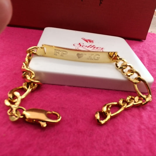 Pulsera personalizado Gold