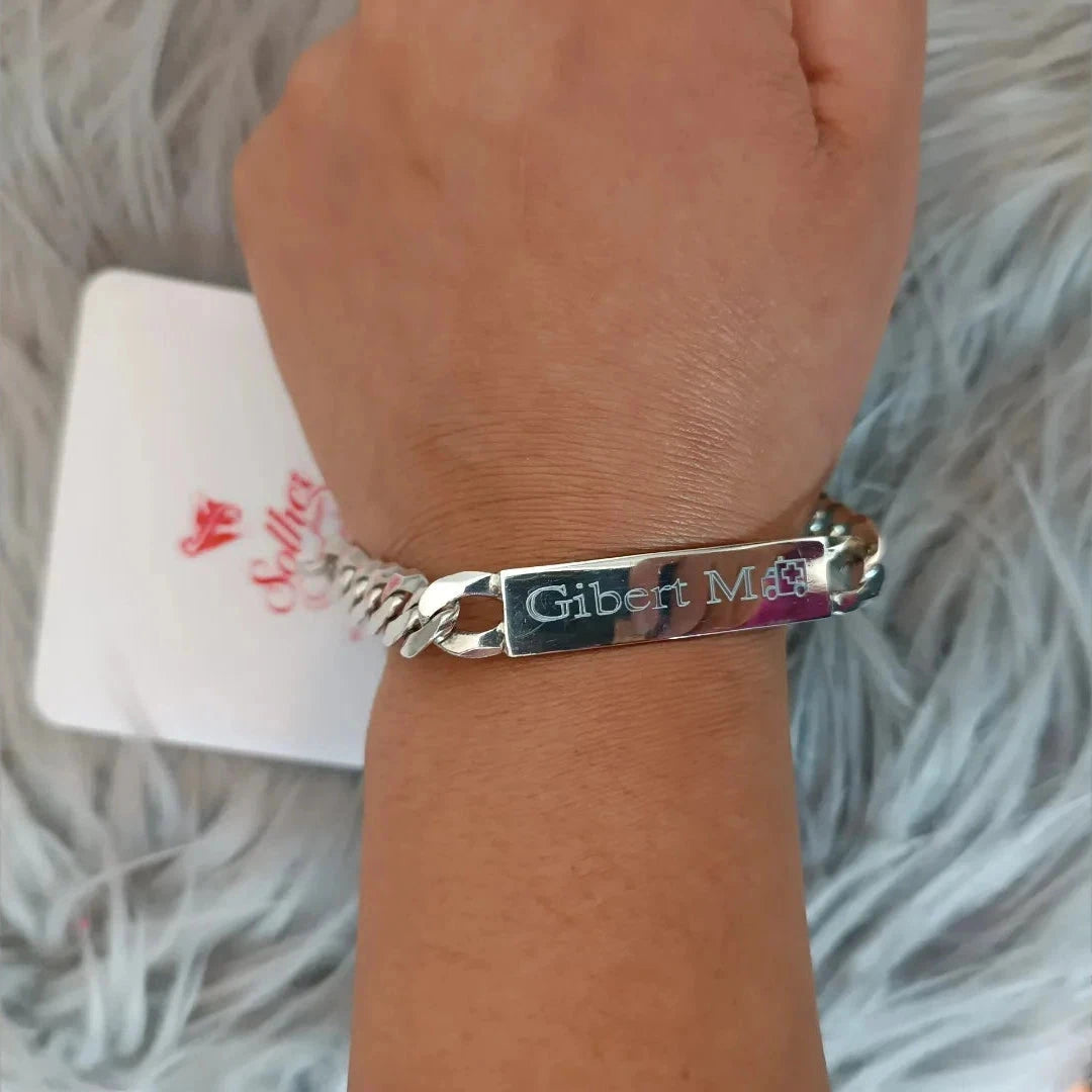 Pulseras Personalizable plata