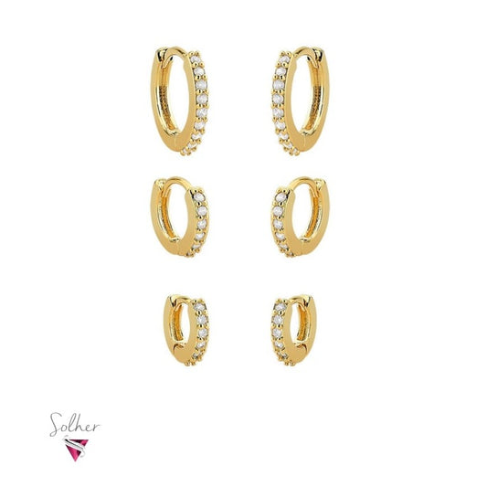 Trio de Argollas Gold.
