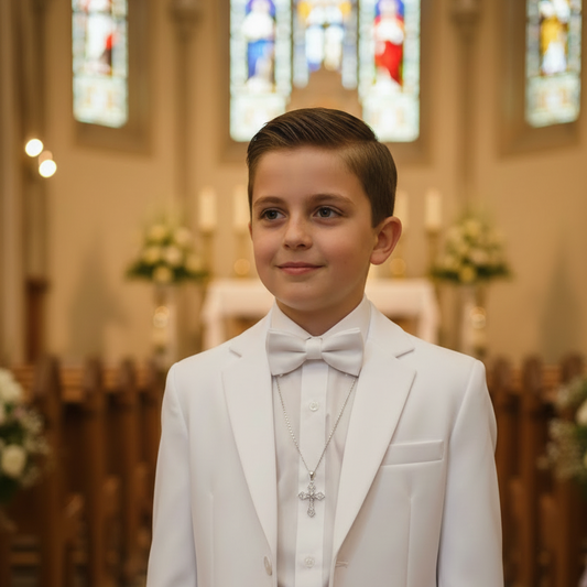 Cadena con Colgante Cruz Relieve Plata