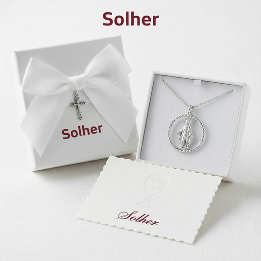 Cadena con Colgante virgen Guadalupe Plata