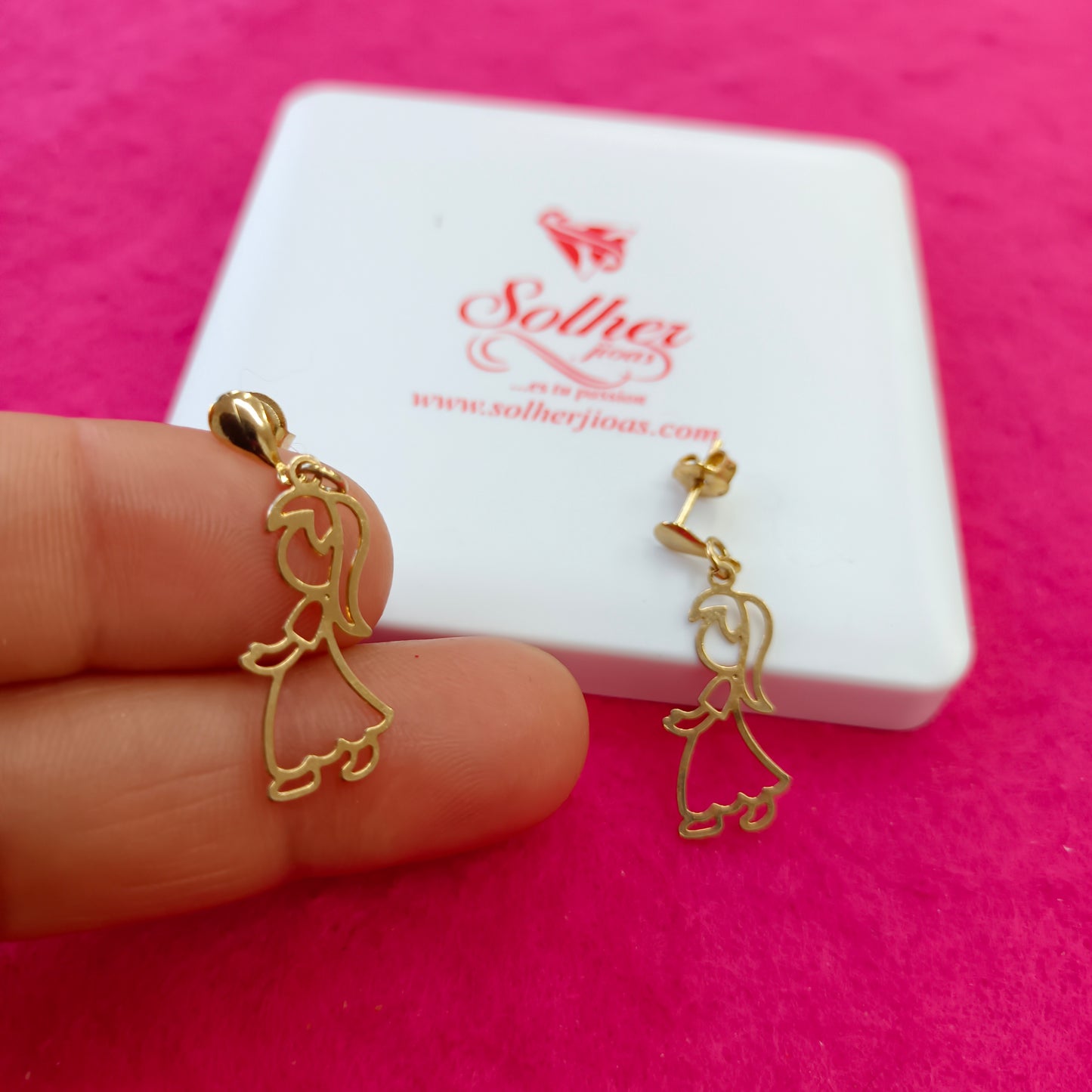 Pendientes Niña Gold.