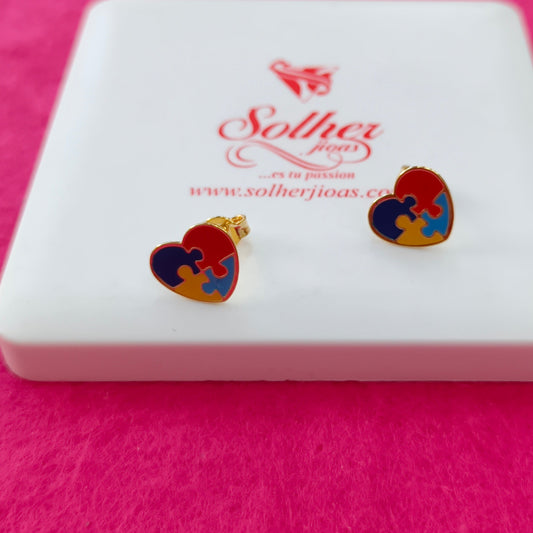 Pendientes Madre de Corazón ❤️ Autismo.