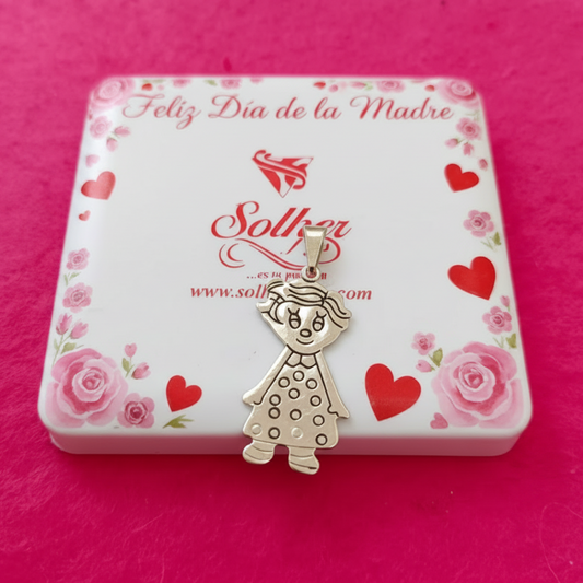Colgante Niña Personalizado Plata