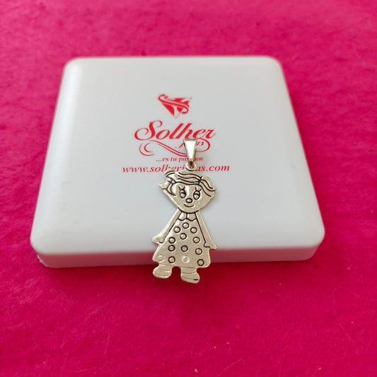 Colgante Niña Personalizado Plata