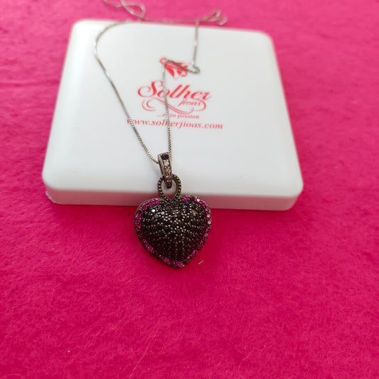Gargantilla Mamá Corazón 🖤 Black