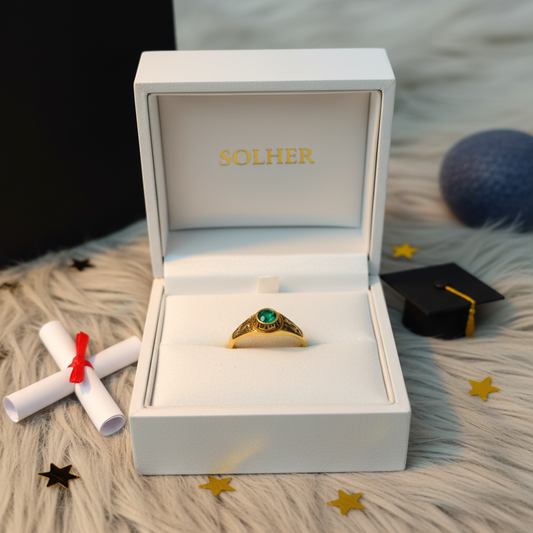 Anillo  Graduación 🎓 chico Gold.