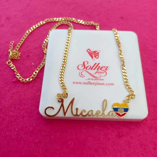 Gargantilla Personalizado 💓 Gold.