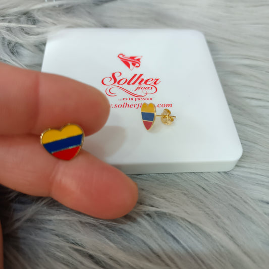 Pendientes Corazón  Colombia 🇻🇪💝