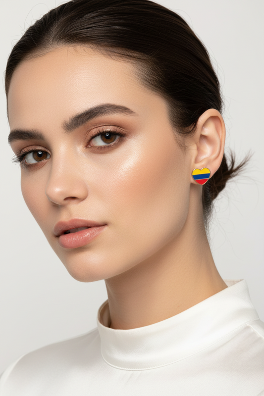 Pendientes Corazón  Colombia 🇻🇪💝