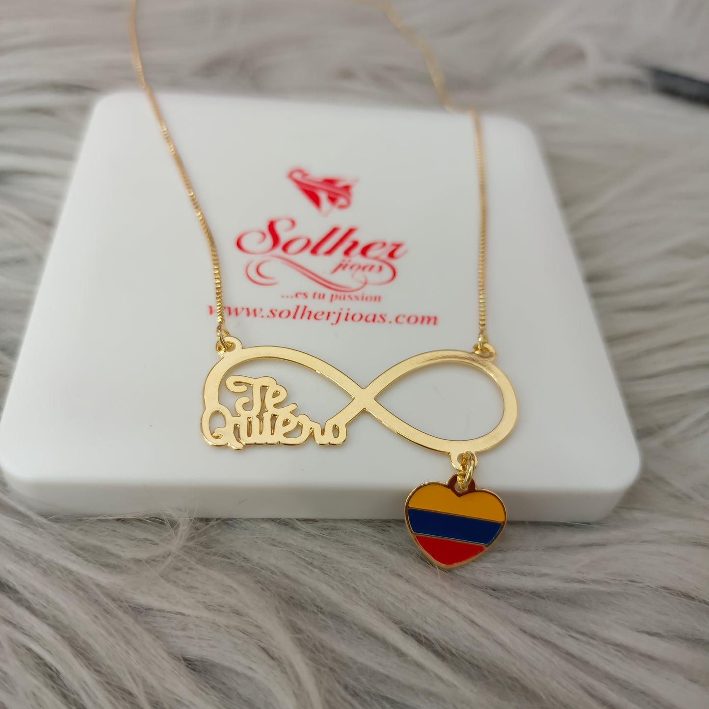 Collar infinito ♾️ Como te quiero Colombia 🇨🇴