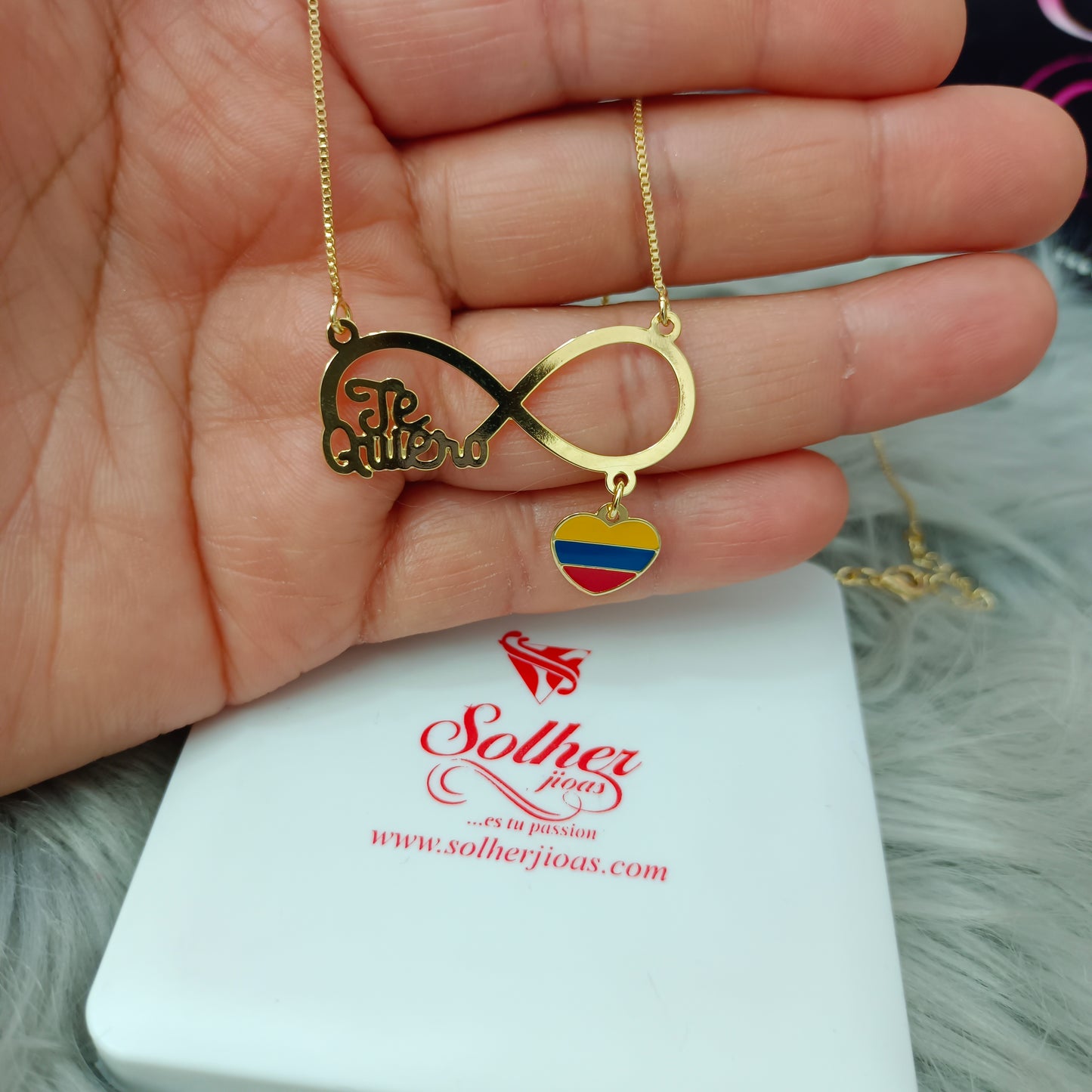 Collar infinito ♾️ Como te quiero Colombia 🇨🇴