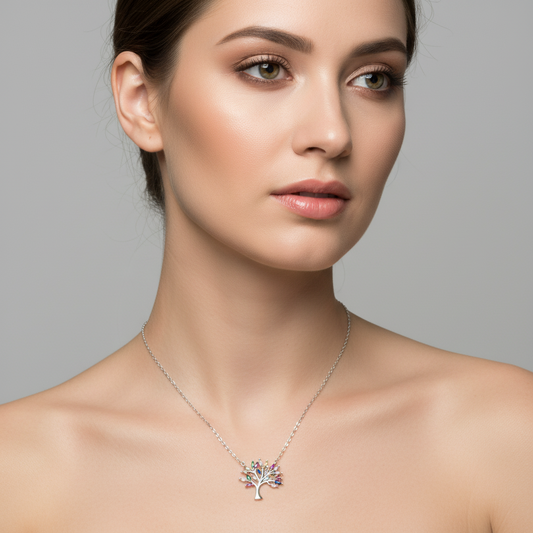 Gargantilla Árbol 🌳 de la vida Silver.