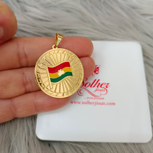 Colgante Bolivia 🇧🇴 Mi Tierra Querida L Gold