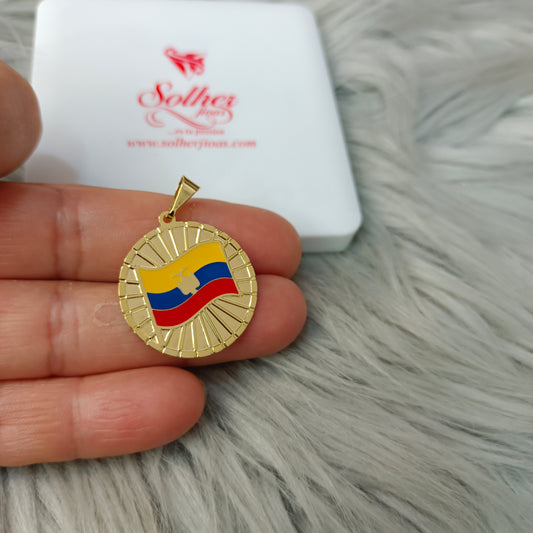 Colgante Ecuador 🇪🇨 Medalla M
