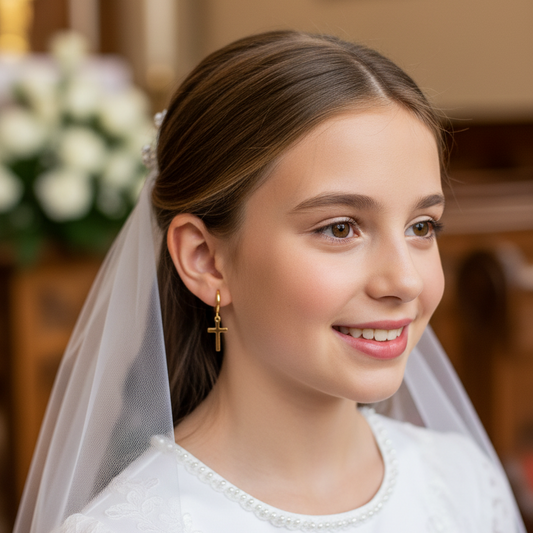 Argollas Cruz M Gold.