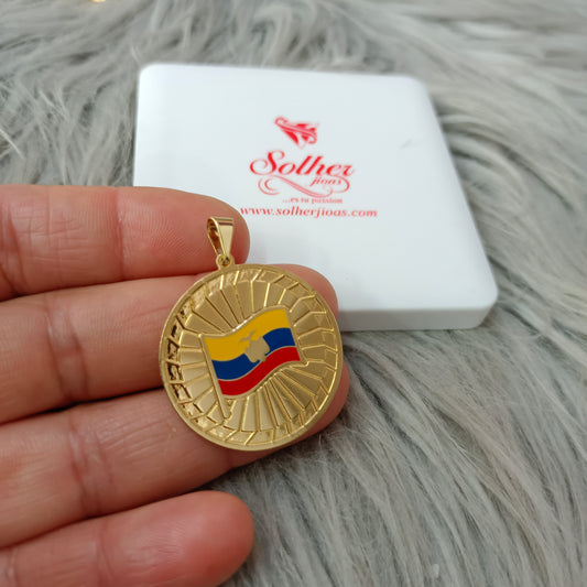 Colgante Ecuador 🇪🇨 Medalla L